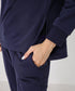 Women's Snap Button Mock Neck
